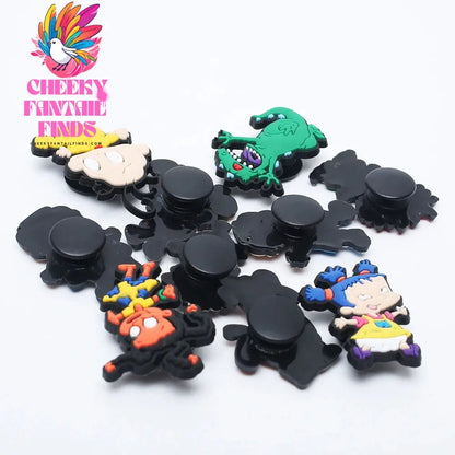 New product 1pc shoe decoration shoe charms/shoe accessories for clogs kids school gift fit wristband Cheeky Fantail Finds