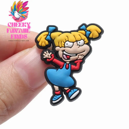 New product 1pc shoe decoration shoe charms/shoe accessories for clogs kids school gift fit wristband Cheeky Fantail Finds