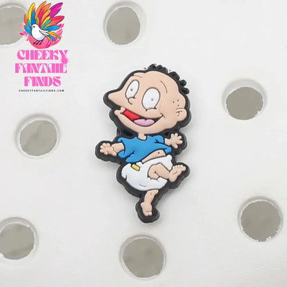 New product 1pc shoe decoration shoe charms/shoe accessories for clogs kids school gift fit wristband Cheeky Fantail Finds