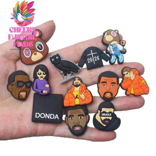 Novelty Single Sale 1pc PVC Game Shoe Charms Shoe Accessories Shoe Decoration for  Wristbands Kids Party Xmas Hot Sale Cheeky Fantail Finds