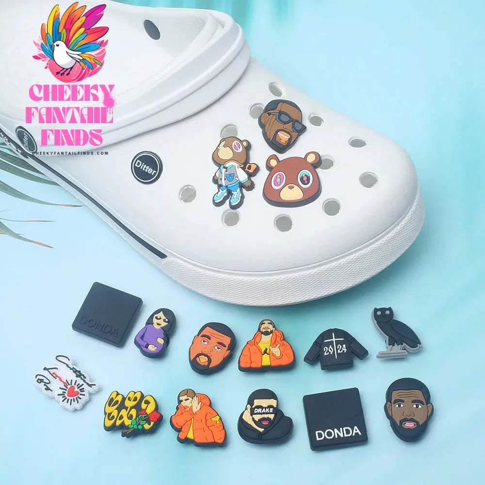 Novelty Single Sale 1pc PVC Game Shoe Charms Shoe Accessories Shoe Decoration for  Wristbands Kids Party Xmas Hot Sale Cheeky Fantail Finds