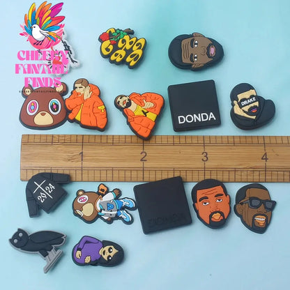 Novelty Single Sale 1pc PVC Game Shoe Charms Shoe Accessories Shoe Decoration for  Wristbands Kids Party Xmas Hot Sale Cheeky Fantail Finds