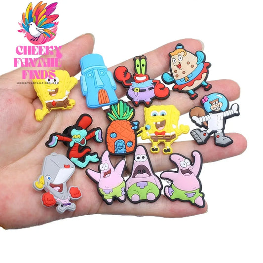 Novelty Single Sale 1pc PVC Game Shoe Charms Shoe Accessories Shoe Decoration for  Wristbands Kids Party Xmas Hot Sale Cheeky Fantail Finds