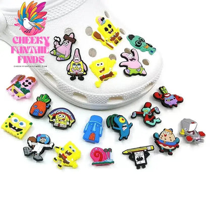 Novelty Single Sale 1pc PVC Game Shoe Charms Shoe Accessories Shoe Decoration for  Wristbands Kids Party Xmas Hot Sale Cheeky Fantail Finds