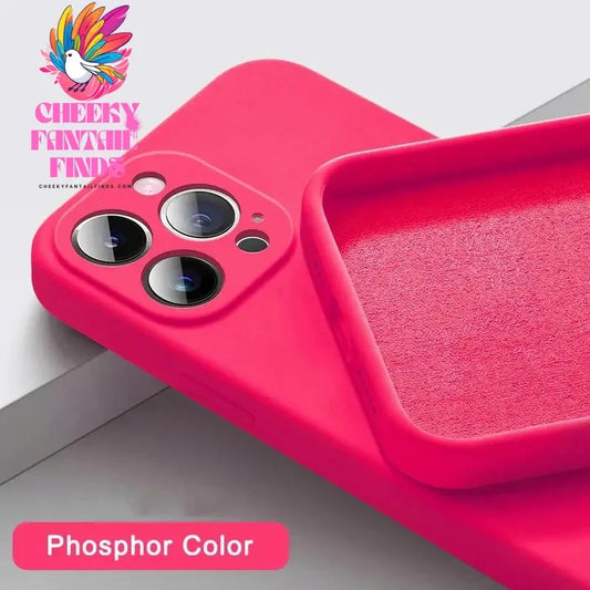 Official 16 New Phone Case For IPhone 16 15 14 13 11 12 Pro Max 15 Plus Silicone Solid Color Fall and Collision Protection Cover Cheeky Fantail Finds