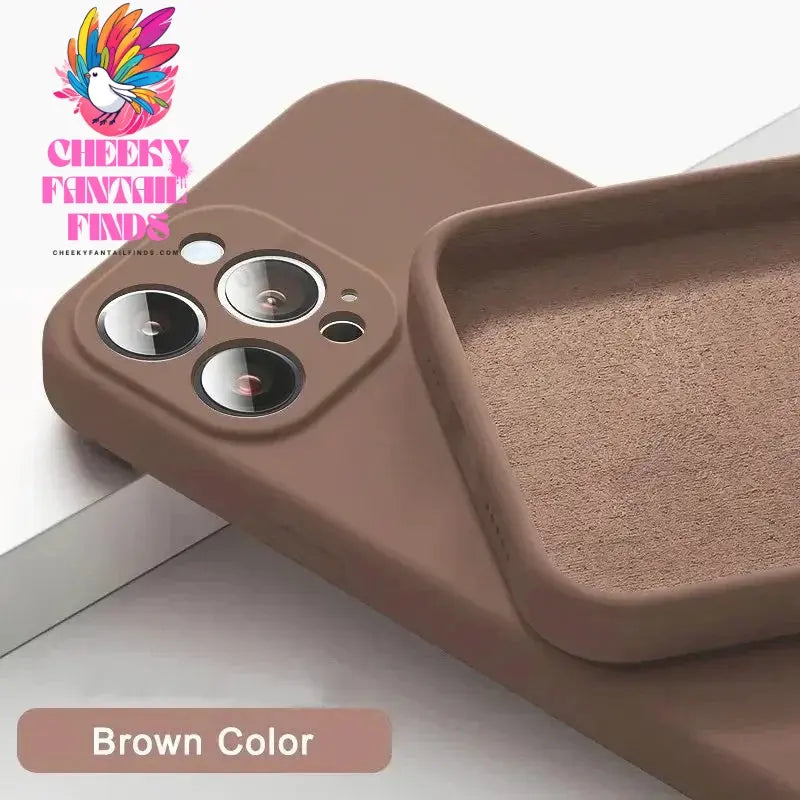 Official 16 New Phone Case For IPhone 16 15 14 13 11 12 Pro Max 15 Plus Silicone Solid Color Fall and Collision Protection Cover Cheeky Fantail Finds