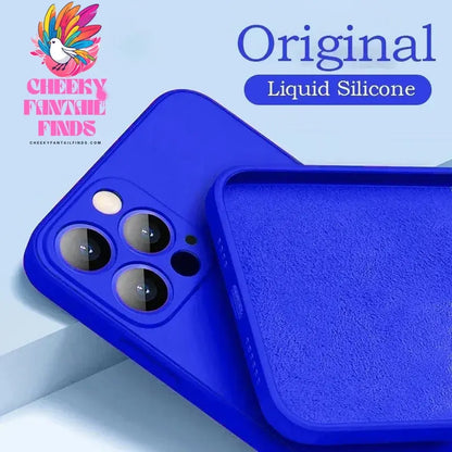 Official 16 New Phone Case For IPhone 16 15 14 13 11 12 Pro Max 15 Plus Silicone Solid Color Fall and Collision Protection Cover Cheeky Fantail Finds