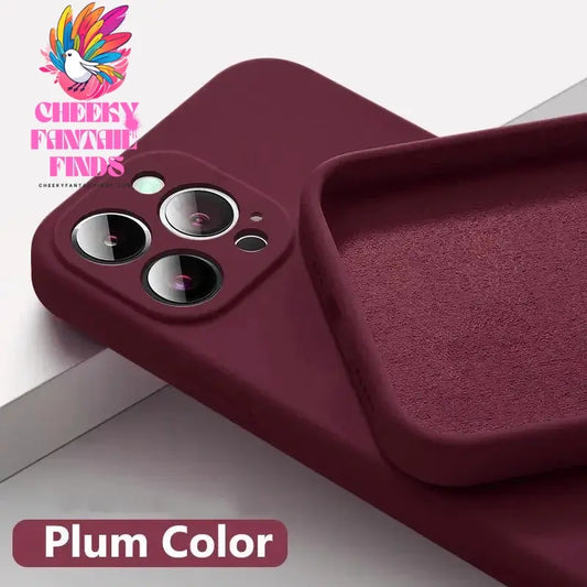 Official 16 New Phone Case For IPhone 16 15 14 13 11 12 Pro Max 15 Plus Silicone Solid Color Fall and Collision Protection Cover Cheeky Fantail Finds