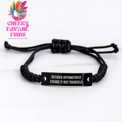 Optometrist Gifts, Funny Quote Rope Bracelet, Gifts from Men for Optometrist, Father's Day Unique Gifts - Image 3