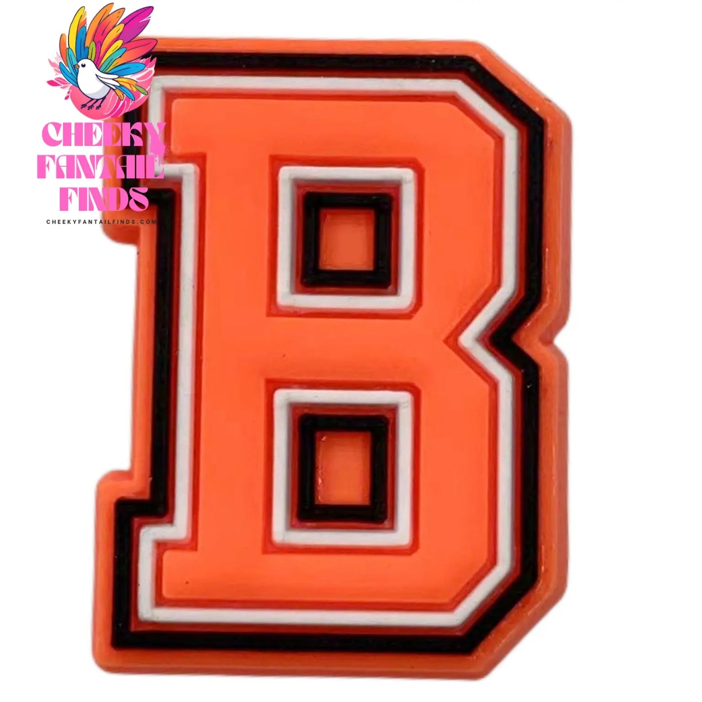 Orange Letter Letters And Numbers Series Accessories Diy Shoe Bottom Buckle Cheeky Fantail Finds