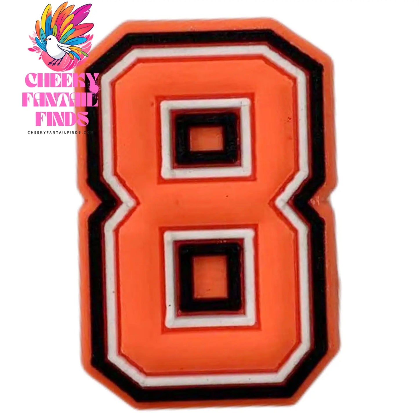 Orange Letter Letters And Numbers Series Accessories Diy Shoe Bottom Buckle Cheeky Fantail Finds