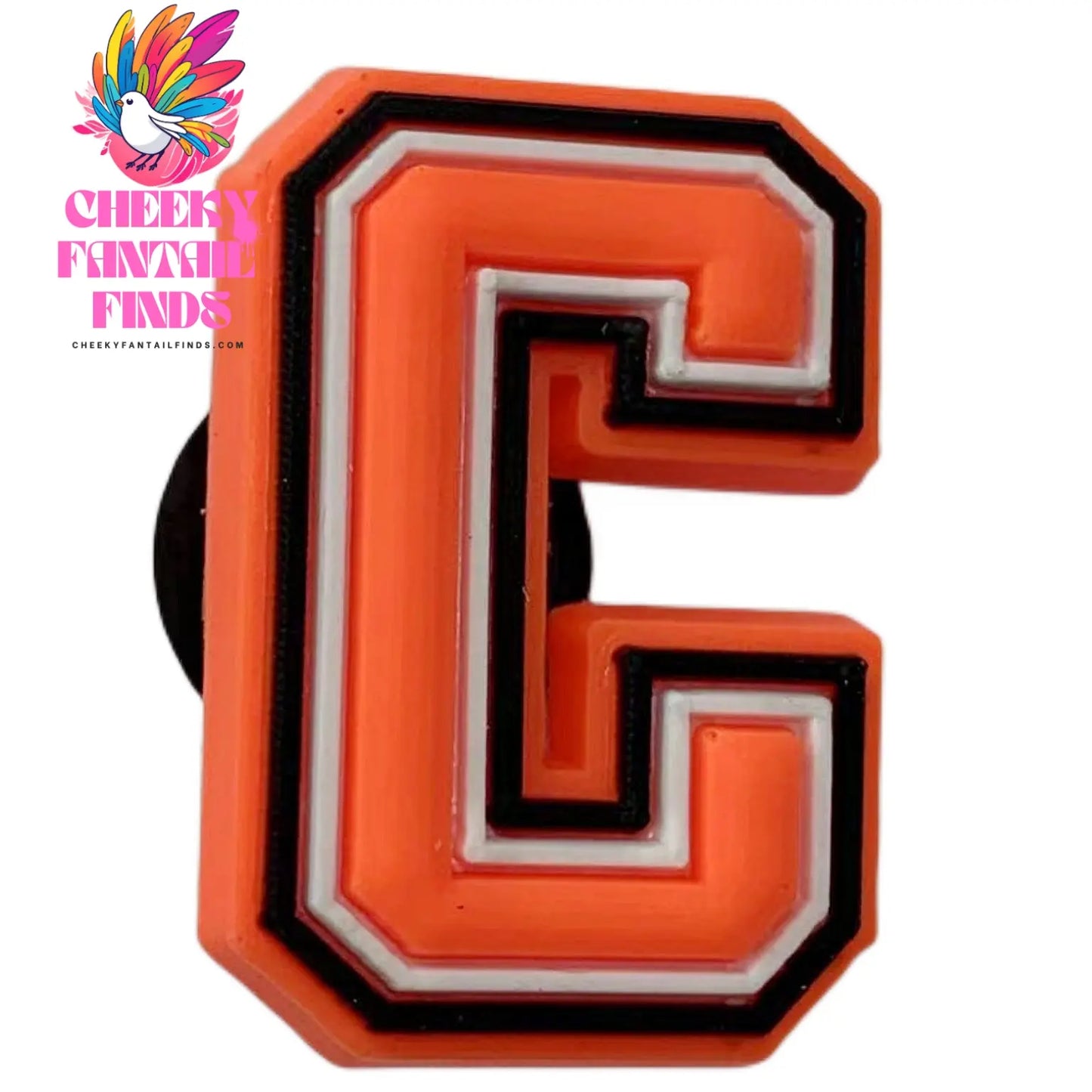 Orange Letter Letters And Numbers Series Accessories Diy Shoe Bottom Buckle Cheeky Fantail Finds