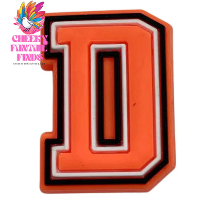 Orange Letter Letters And Numbers Series Accessories Diy Shoe Bottom Buckle Cheeky Fantail Finds