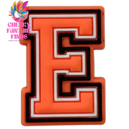 Orange Letter Letters And Numbers Series Accessories Diy Shoe Bottom Buckle Cheeky Fantail Finds
