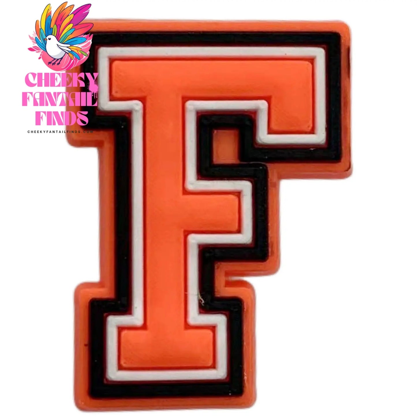 Orange Letter Letters And Numbers Series Accessories Diy Shoe Bottom Buckle Cheeky Fantail Finds