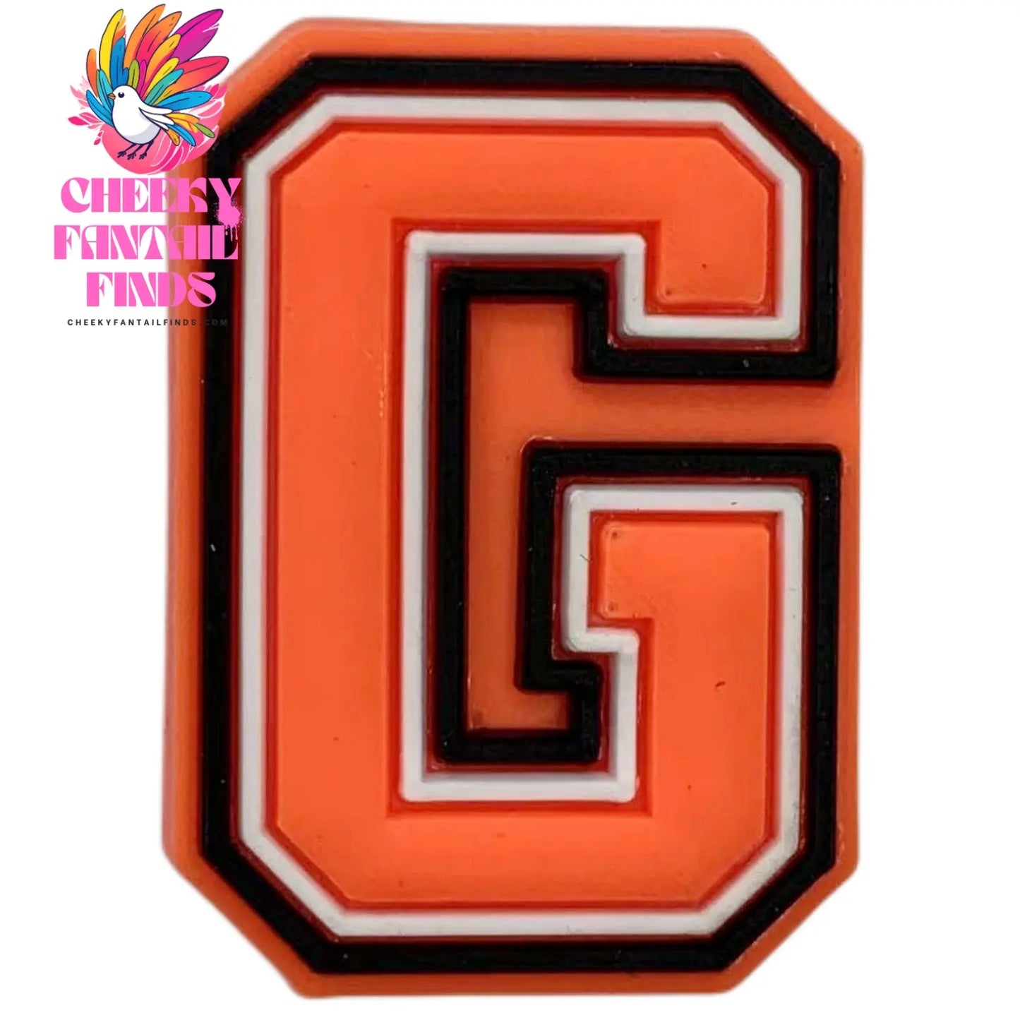 Orange Letter Letters And Numbers Series Accessories Diy Shoe Bottom Buckle Cheeky Fantail Finds