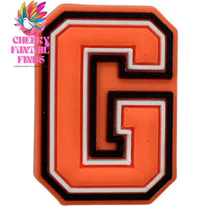 Orange Letter Letters And Numbers Series Accessories Diy Shoe Bottom Buckle Cheeky Fantail Finds