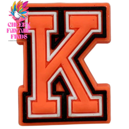 Orange Letter Letters And Numbers Series Accessories Diy Shoe Bottom Buckle Cheeky Fantail Finds
