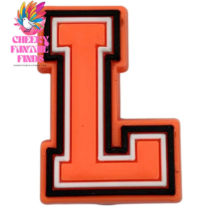 Orange Letter Letters And Numbers Series Accessories Diy Shoe Bottom Buckle Cheeky Fantail Finds