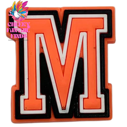 Orange Letter Letters And Numbers Series Accessories Diy Shoe Bottom Buckle Cheeky Fantail Finds