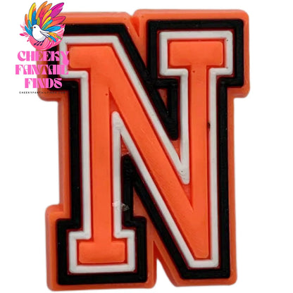 Orange Letter Letters And Numbers Series Accessories Diy Shoe Bottom Buckle Cheeky Fantail Finds