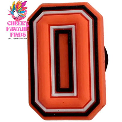 Orange Letter Letters And Numbers Series Accessories Diy Shoe Bottom Buckle Cheeky Fantail Finds