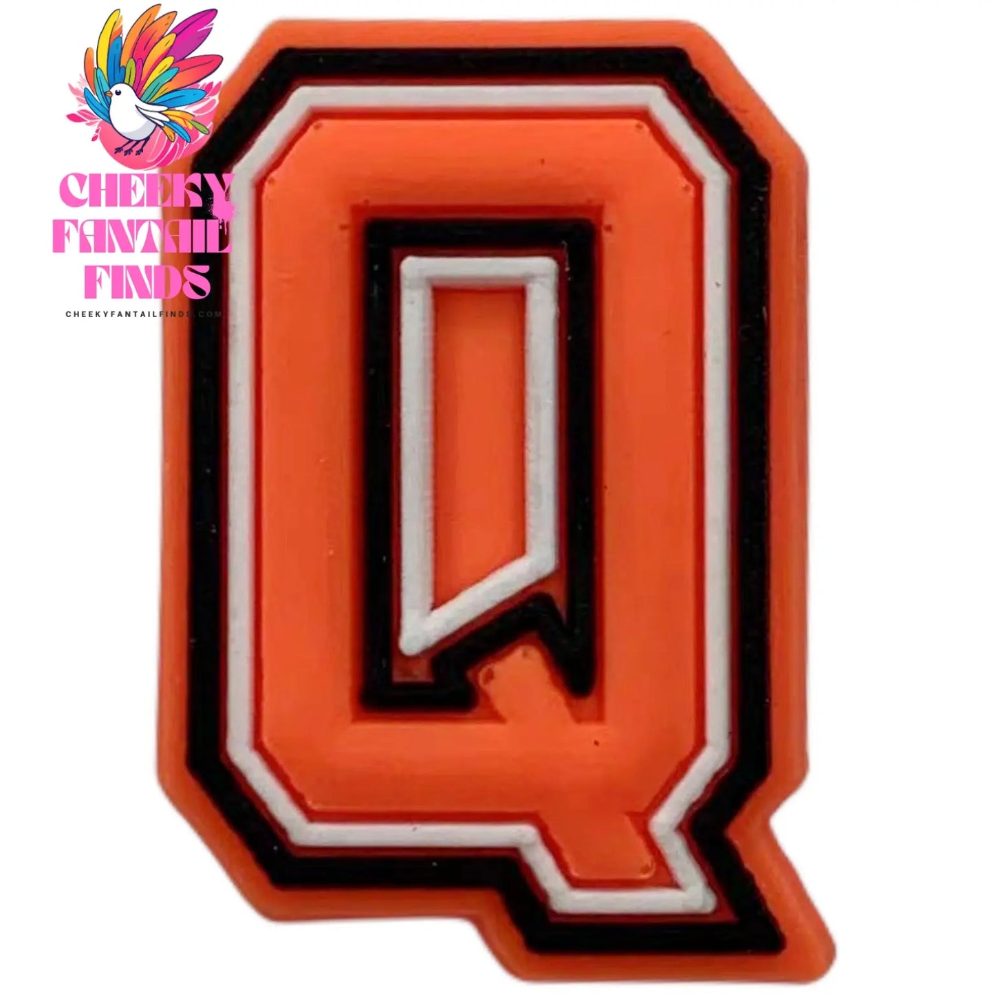 Orange Letter Letters And Numbers Series Accessories Diy Shoe Bottom Buckle Cheeky Fantail Finds