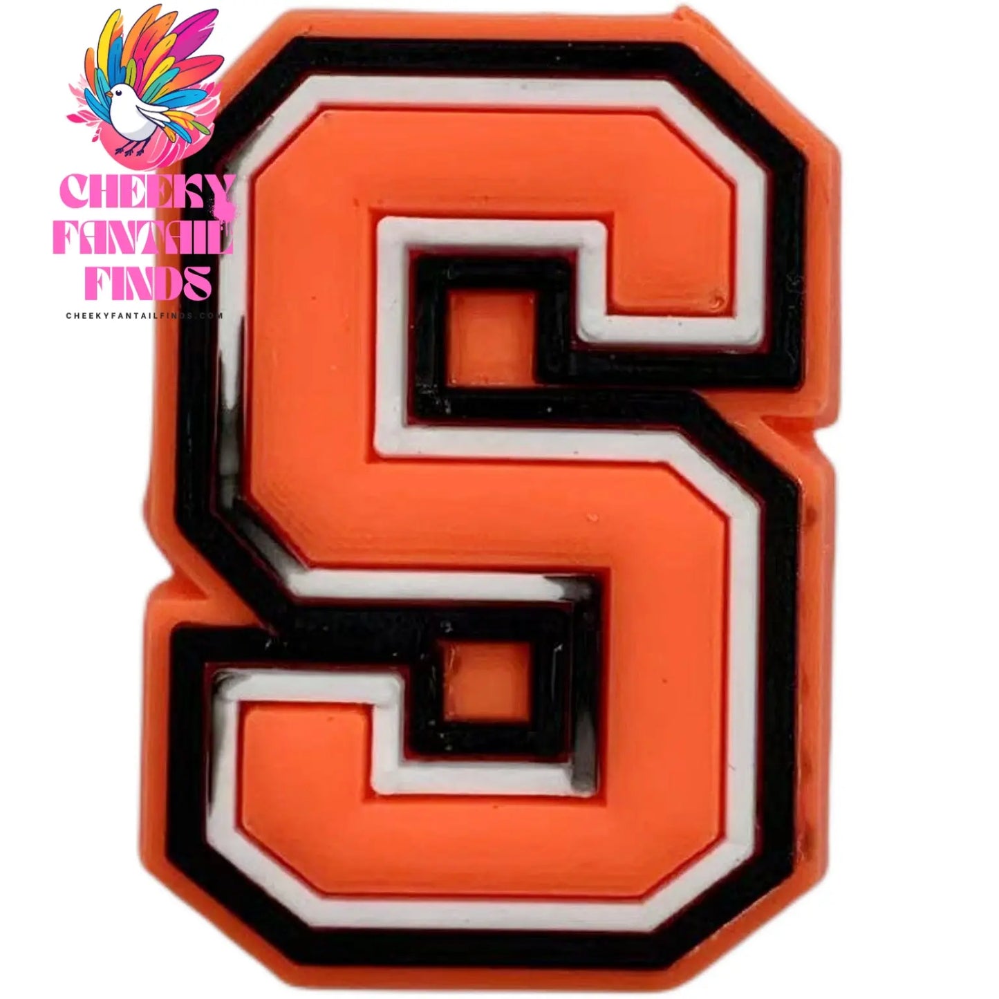 Orange Letter Letters And Numbers Series Accessories Diy Shoe Bottom Buckle Cheeky Fantail Finds