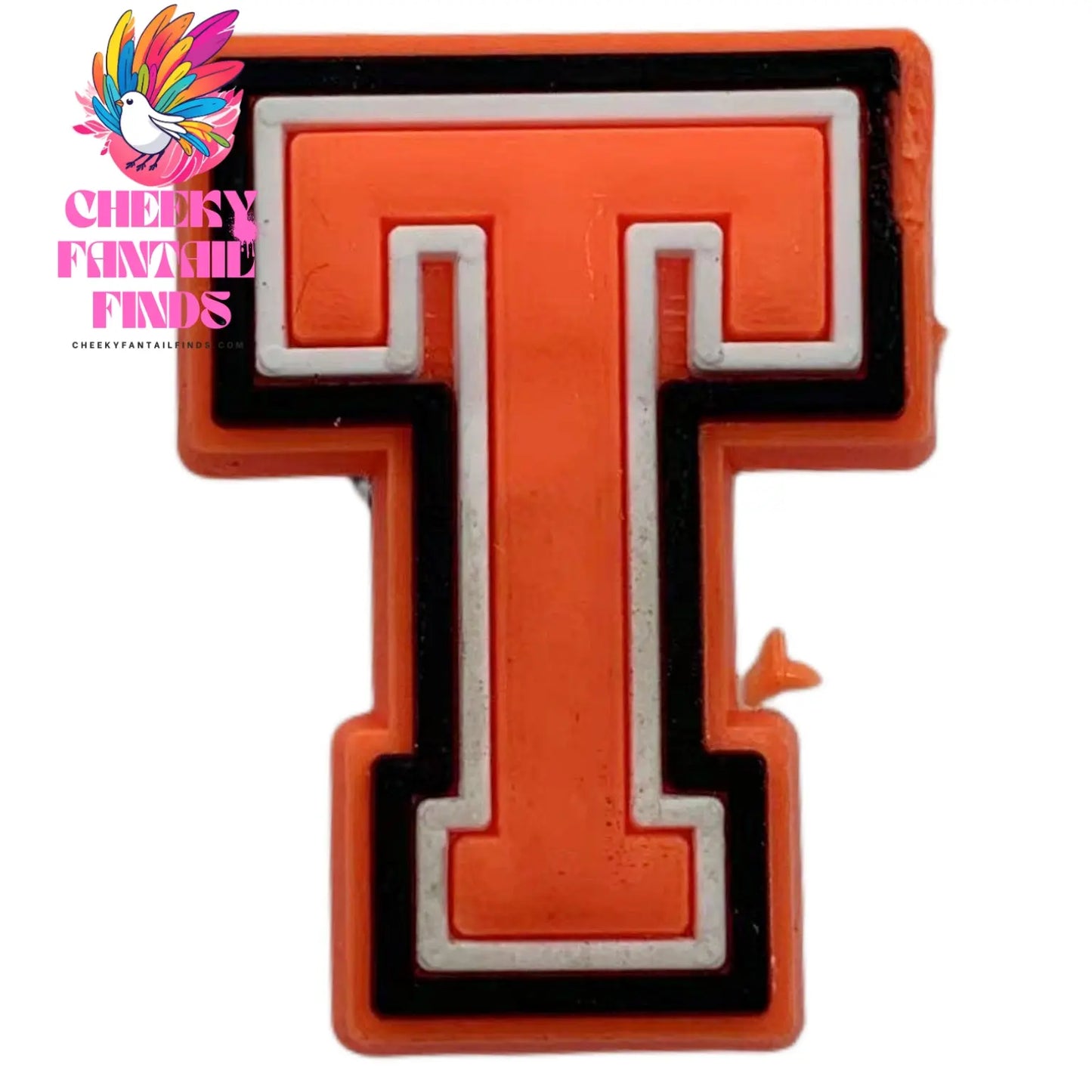 Orange Letter Letters And Numbers Series Accessories Diy Shoe Bottom Buckle Cheeky Fantail Finds