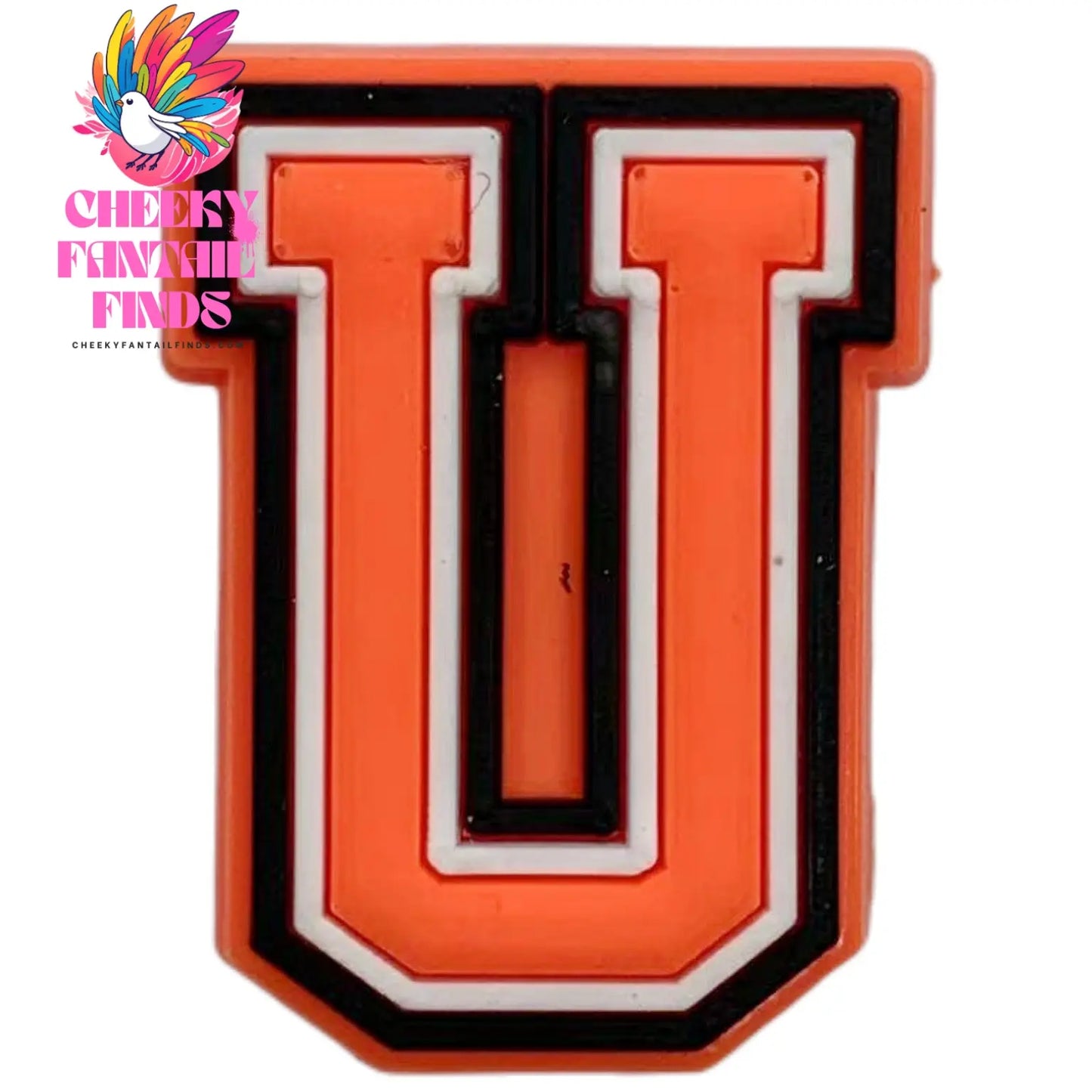 Orange Letter Letters And Numbers Series Accessories Diy Shoe Bottom Buckle Cheeky Fantail Finds