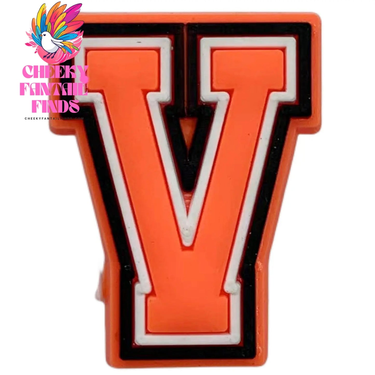 Orange Letter Letters And Numbers Series Accessories Diy Shoe Bottom Buckle Cheeky Fantail Finds