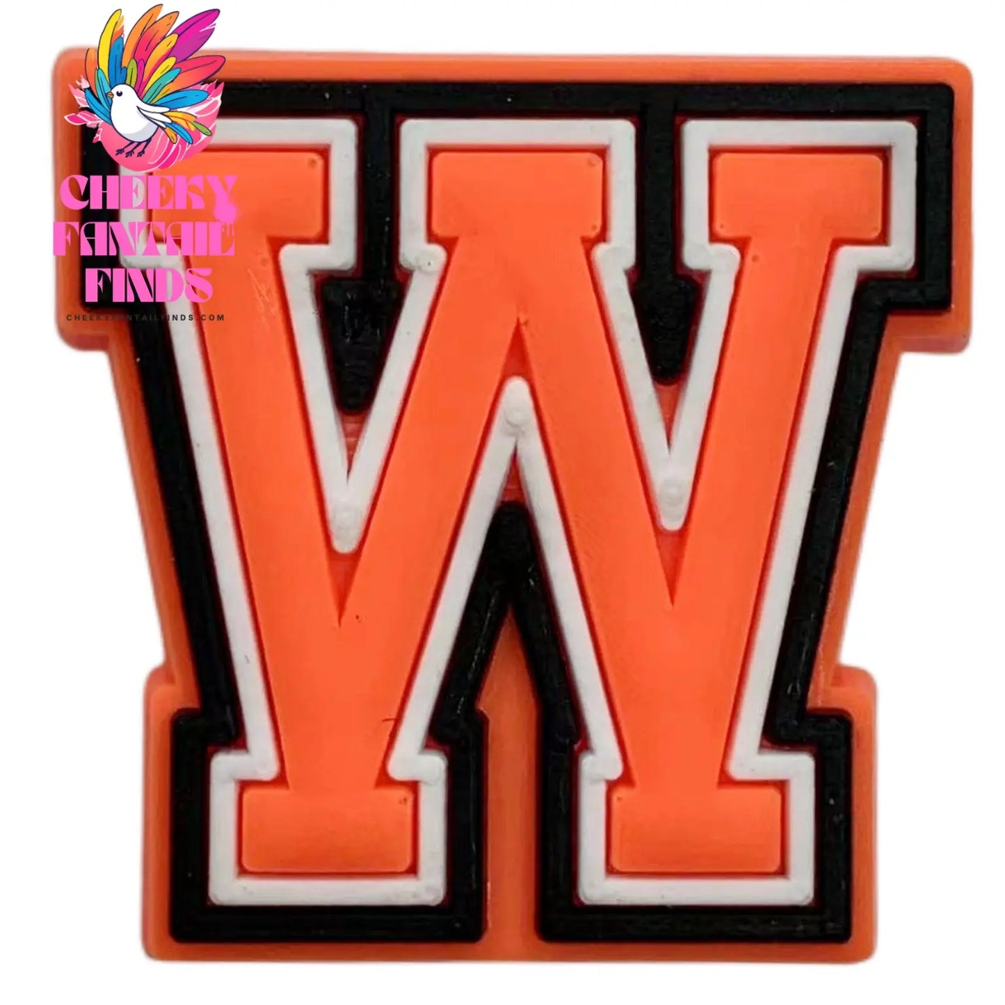 Orange Letter Letters And Numbers Series Accessories Diy Shoe Bottom Buckle Cheeky Fantail Finds