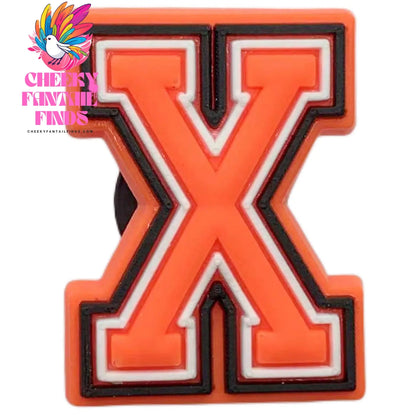 Orange Letter Letters And Numbers Series Accessories Diy Shoe Bottom Buckle Cheeky Fantail Finds
