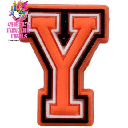 Orange Letter Letters And Numbers Series Accessories Diy Shoe Bottom Buckle Cheeky Fantail Finds