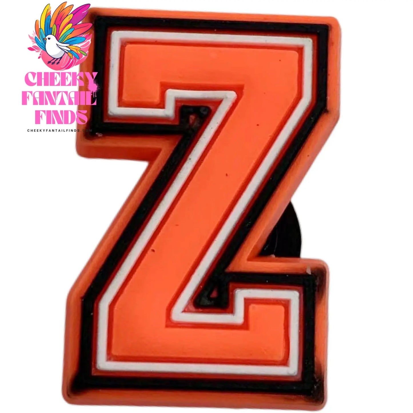 Orange Letter Letters And Numbers Series Accessories Diy Shoe Bottom Buckle Cheeky Fantail Finds