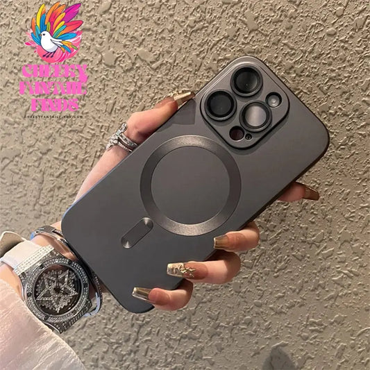 Original For Magsafe Magnetic Case For iPhone 16 13 12 11 14 15 Pro Max Matte Shockproof Cover Wireless Charge Phone Accessories Cheeky Fantail Finds