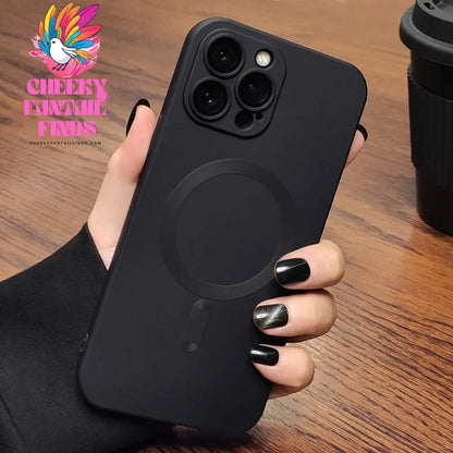 Original For Magsafe Magnetic Case For iPhone 16 13 12 11 14 15 Pro Max Matte Shockproof Cover Wireless Charge Phone Accessories Cheeky Fantail Finds