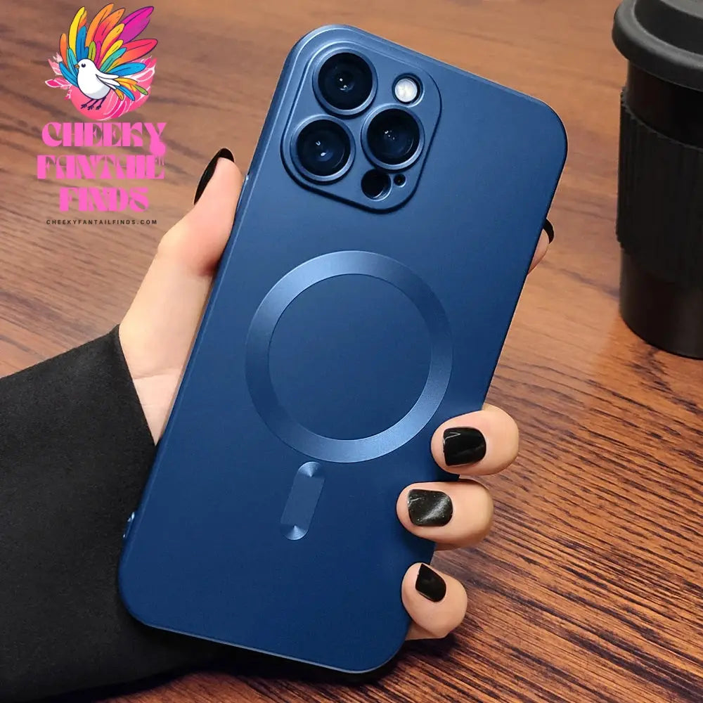 Original For Magsafe Magnetic Case For iPhone 16 13 12 11 14 15 Pro Max Matte Shockproof Cover Wireless Charge Phone Accessories Cheeky Fantail Finds