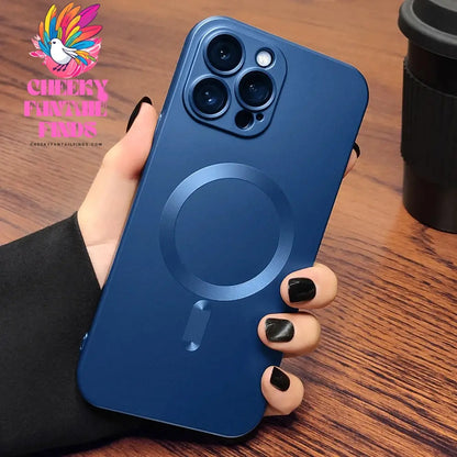 Original For Magsafe Magnetic Case For iPhone 16 13 12 11 14 15 Pro Max Matte Shockproof Cover Wireless Charge Phone Accessories Cheeky Fantail Finds