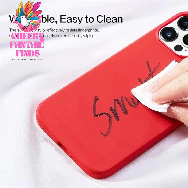 Original For iPhone 15 14 13 12 11 Pro Max Mini Case Liquid Silicone Soft Cover XR X XS 8 Plus Shockproof Protective Phone Cases Cheeky Fantail Finds