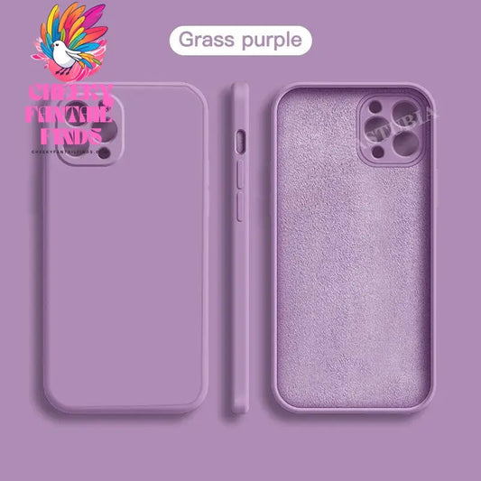 Original Liquid Silicone Soft Brown Phone Case for iPhone 16 15 14 13 12 11 Pro Max Plus Protective Candy Color Microfiber Cover Cheeky Fantail Finds