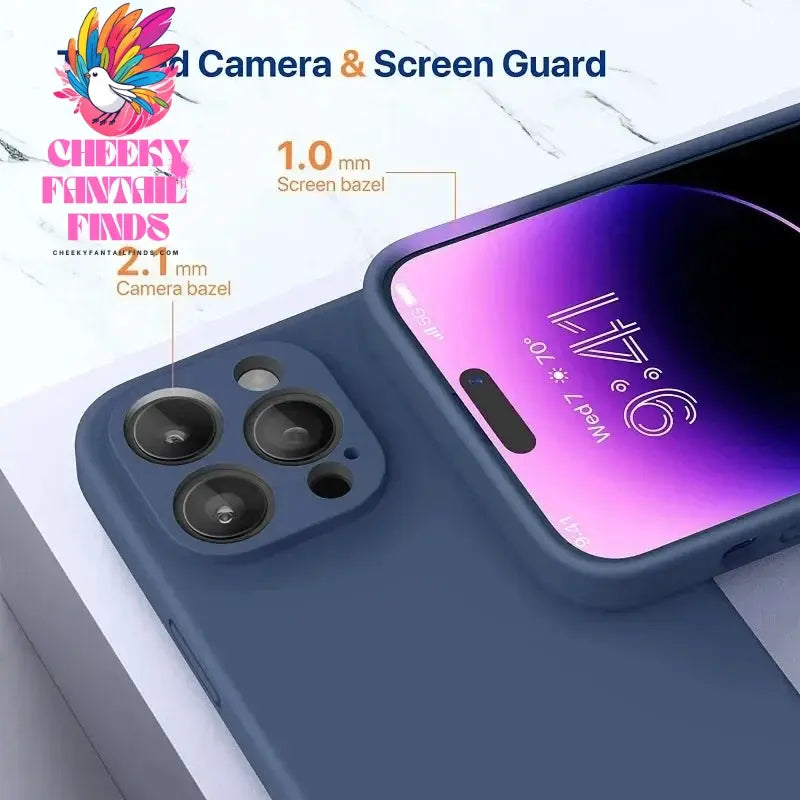 Original Liquid Silicone Soft Brown Phone Case for iPhone 16 15 14 13 12 11 Pro Max Plus Protective Candy Color Microfiber Cover Cheeky Fantail Finds