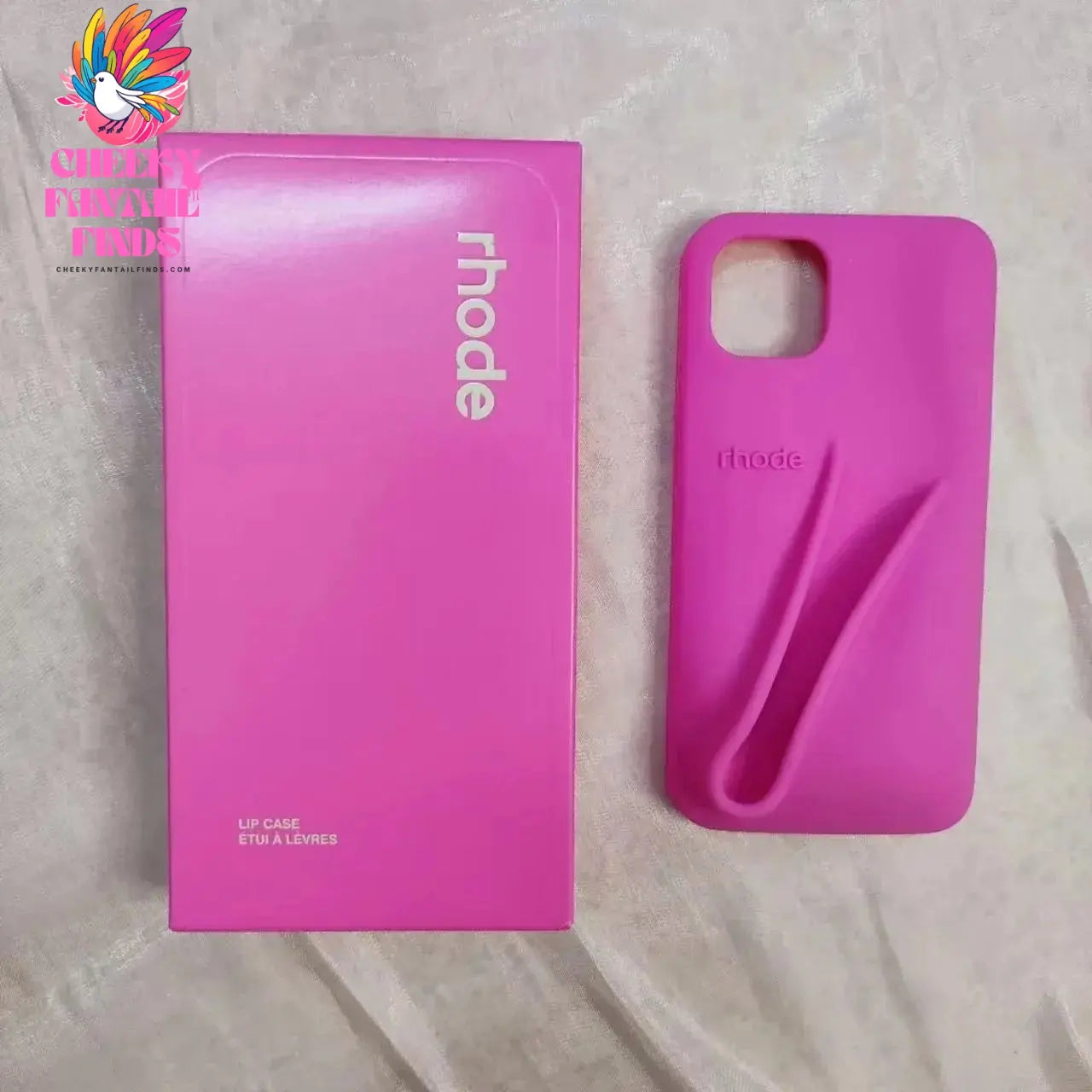 Original Rhode Phone Case for iPhone 11 12 13 14 15 16 Pro Max Plus Lipstick Soft Silicone Bumper Lip Gloss Holder Makeup Cover Cheeky Fantail Finds