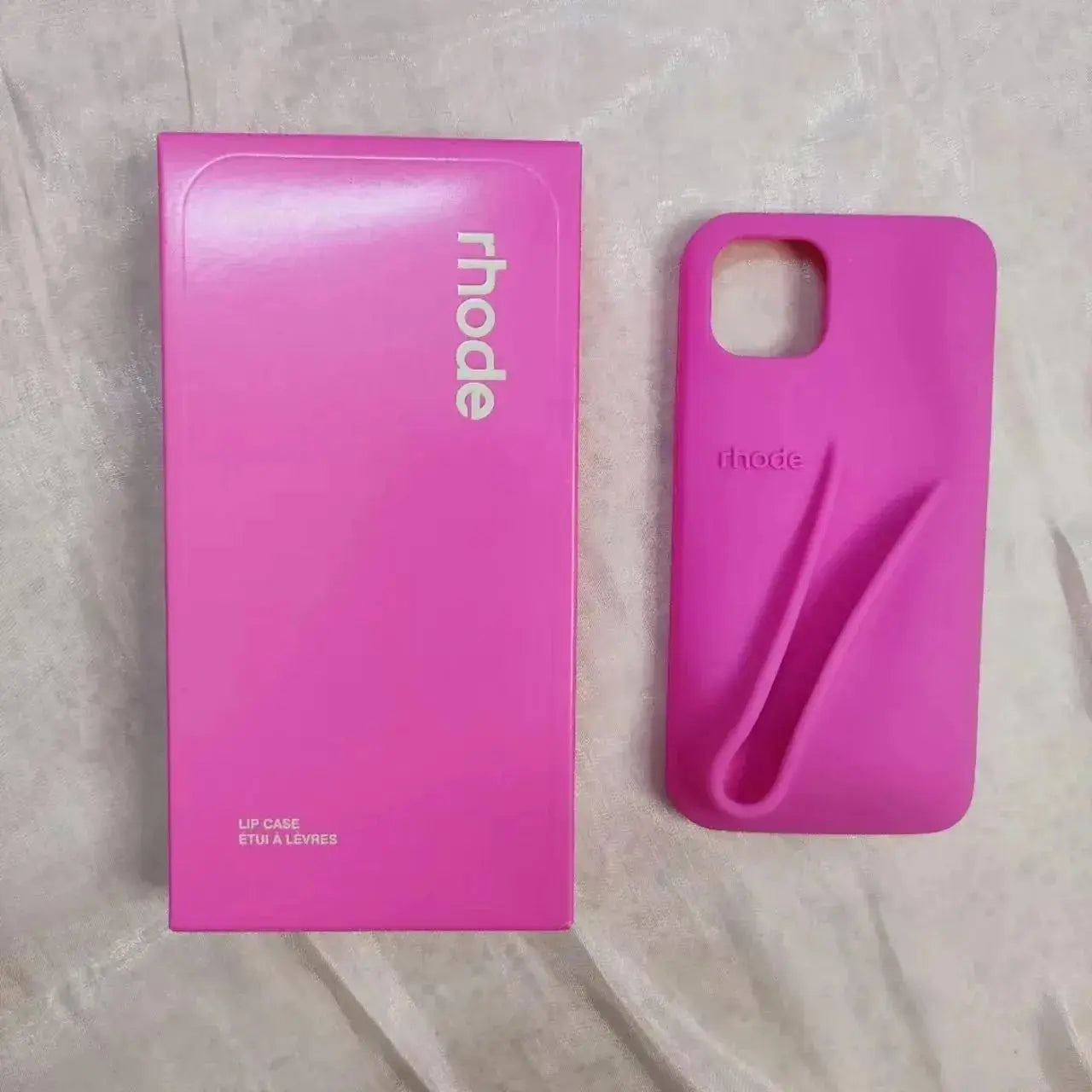 Original Rhode Phone Case for iPhone 11 12 13 14 15 16 Pro Max Plus Lipstick Soft Silicone Bumper Lip Gloss Holder Makeup Cover Cheeky Fantail Finds