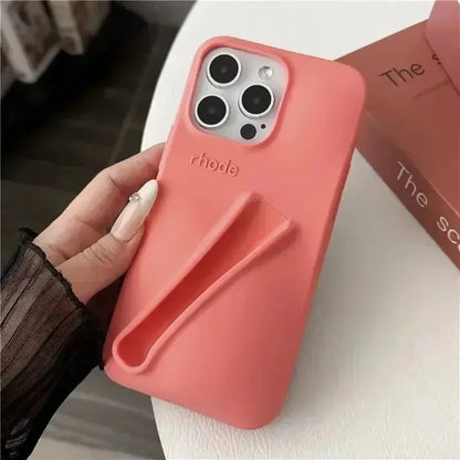 Original Rhode Phone Case for iPhone 11 12 13 14 15 16 Pro Max Plus Lipstick Soft Silicone Bumper Lip Gloss Holder Makeup Cover Cheeky Fantail Finds