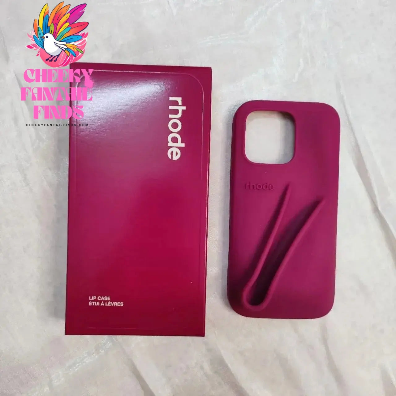 Original Rhode Phone Case for iPhone 11 12 13 14 15 16 Pro Max Plus Lipstick Soft Silicone Bumper Lip Gloss Holder Makeup Cover Cheeky Fantail Finds