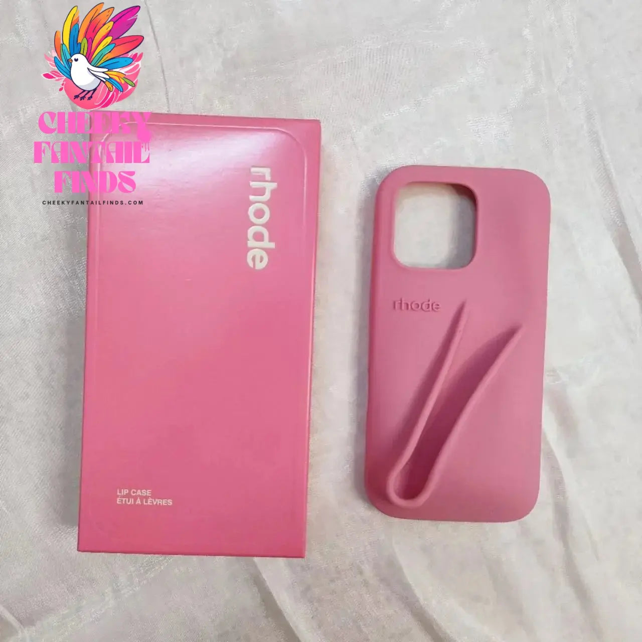 Original Rhode Phone Case for iPhone 11 12 13 14 15 16 Pro Max Plus Lipstick Soft Silicone Bumper Lip Gloss Holder Makeup Cover Cheeky Fantail Finds