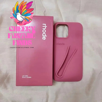 Original Rhode Phone Case for iPhone 11 12 13 14 15 16 Pro Max Plus Lipstick Soft Silicone Bumper Lip Gloss Holder Makeup Cover Cheeky Fantail Finds