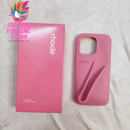 Original Rhode Phone Case for iPhone 11 12 13 14 15 16 Pro Max Plus Lipstick Soft Silicone Bumper Lip Gloss Holder Makeup Cover Cheeky Fantail Finds