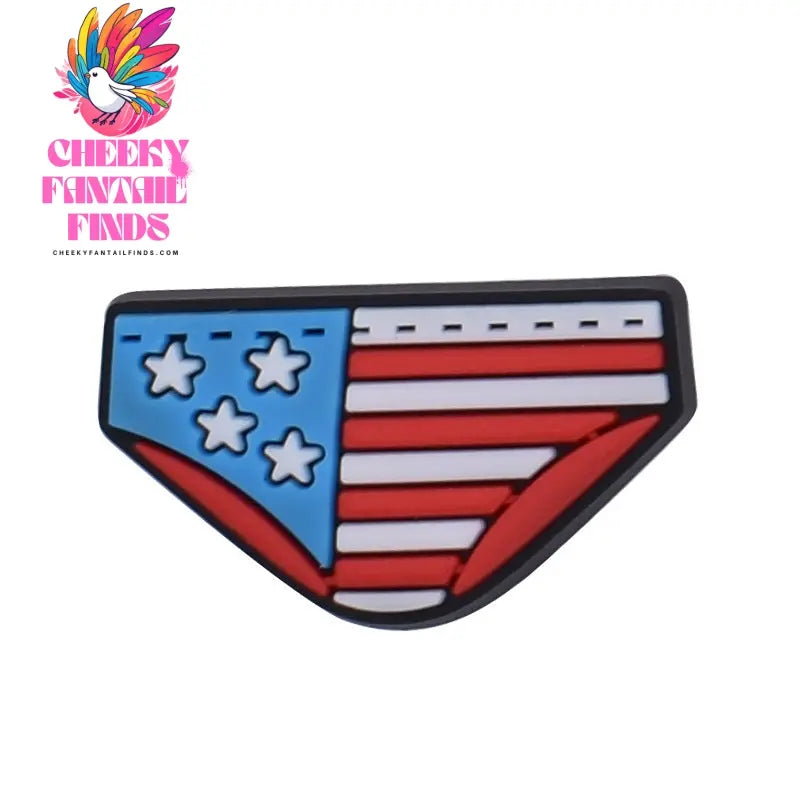 Ornament Shoe Buckle Cross-border Flag Symbols Jesus Accessories Cheeky Fantail Finds